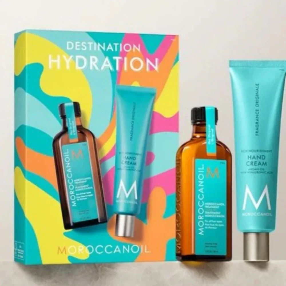 Moroccanoil Destination Hydration Gift Set Travel Kit Women Blue 100mL $62